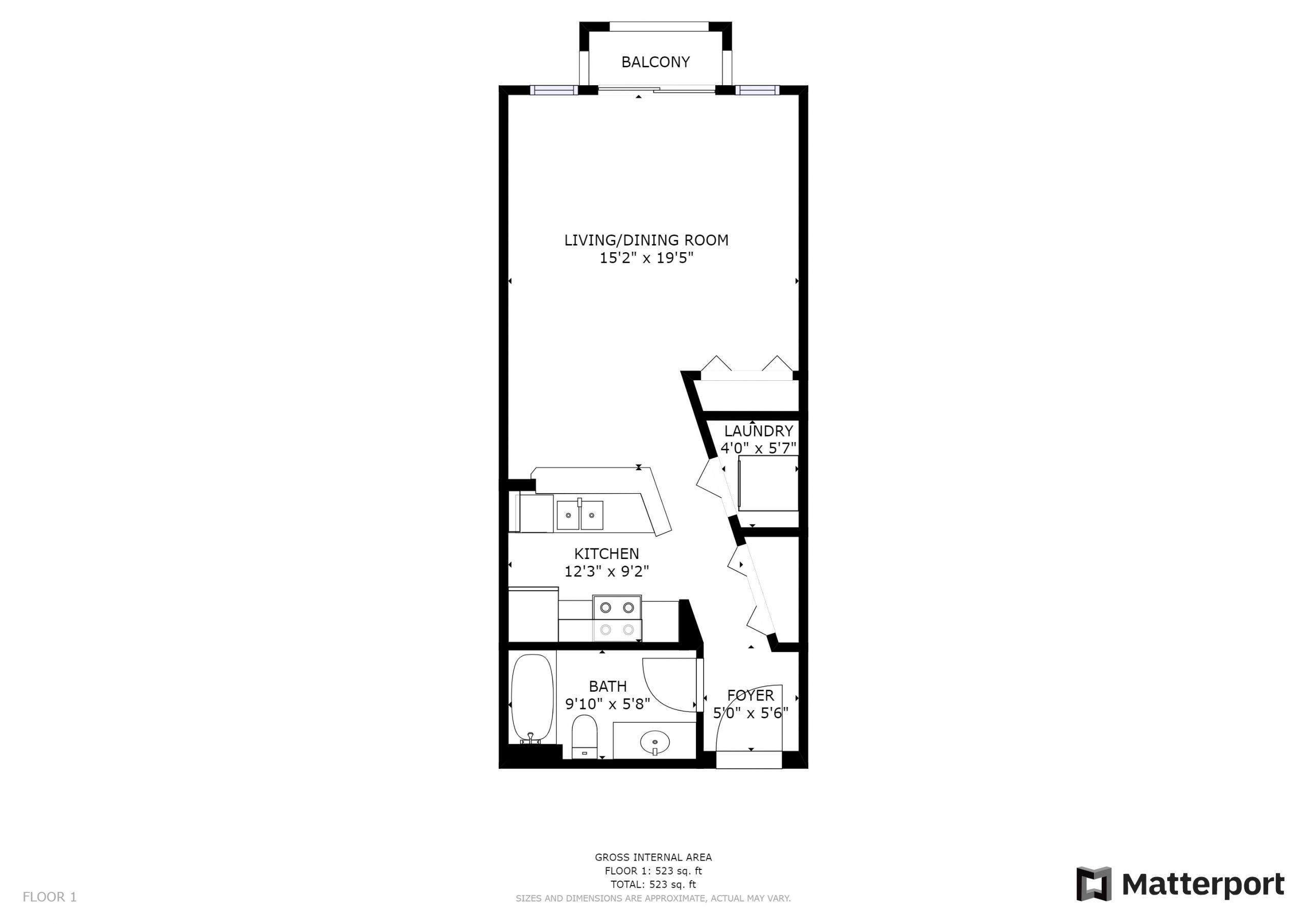 Floor Plan(jpg) - 412 11th Ave Unit 310, Seattle